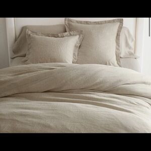 Pottery Barn Belgian Flax Linen Duvet Full/Queen